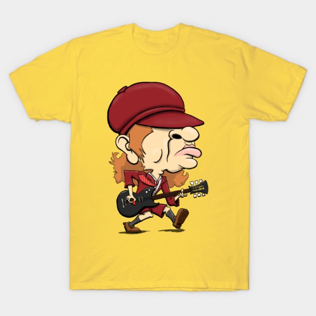 Angus Young ACDC T-Shirt by Crate time